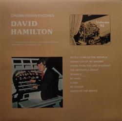 David Hamilton - At The Wurlitzer Organ In The Civic Auditorium San Gabriel Hollywood USA
