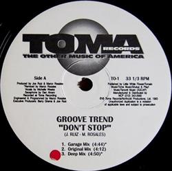 lataa albumi Groove Trend - Dont Stop