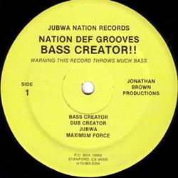 ouvir online Nation Def Grooves - Bass Creator