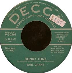 Album herunterladen Earl Grant - Honky Tonk The Next Time You See Me