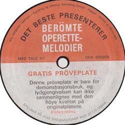 baixar álbum Various - Berömte Operette melodier