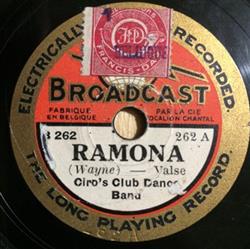lytte på nettet Ciro's Club Dance Band - Ramona My Ohio Home