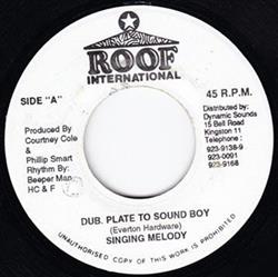 Singing Melody - Dub Plate To Sound Boy
