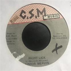 télécharger l'album Junior Mervin - Right Lick