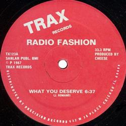 descargar álbum Radio Fashion - What You Deserve