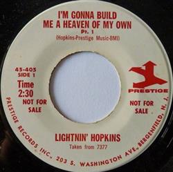 Download Lightnin' Hopkins - Im Gonna Build Me A Heaven Of My Own