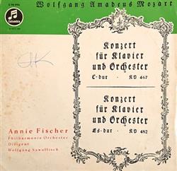descargar álbum Mozart Annie Fischer, Philharmonia Orchester, Wolfgang Sawallisch - Konzerte für Klavier und Orchester C dur KV 467 Es dur KV 482