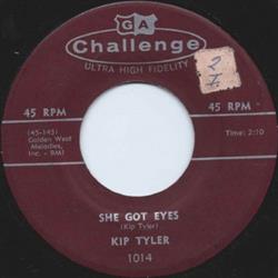 descargar álbum Kip Tyler - She Got Eyes Shadow Street