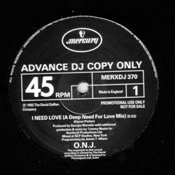 Download ONJ - I Need Love