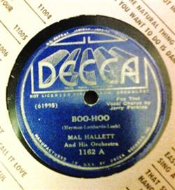 Download Mal Hallett And His Orchestra - Boo Hoo I Adore You