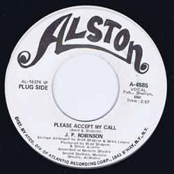 last ned album J P Robinson - Please Accept My Call