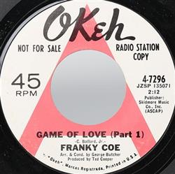 lytte på nettet Franky Coe - Game Of Love