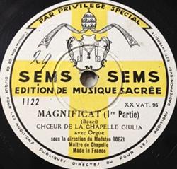 ladda ner album Chœur De La Chapelle Giulia - Magnificat Ave Regina Caelorum