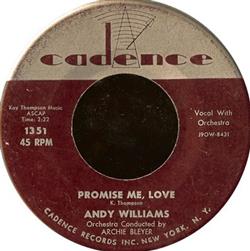 ladda ner album Andy Williams - Promise Me Love
