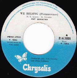 ladda ner album Pat Benatar - We Belong Pertenecemos