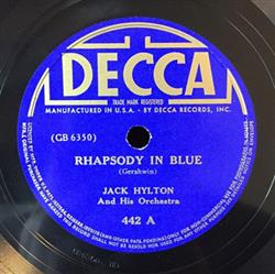 Jack Hylton And His Orchestra - Rhapsody In Blue