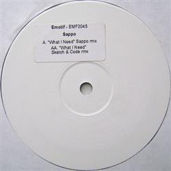 Album herunterladen Sappo - What I Need