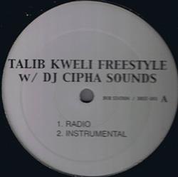 escuchar en línea Talib Kweli w DJ Cipha Sounds - Freestyle