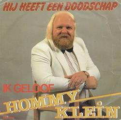 télécharger l'album Hommy Klein - Hij Heeft Een Boodschap