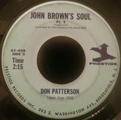 ouvir online Don Patterson - John Browns Soul