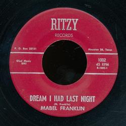 écouter en ligne Mabel Franklin - Dream I Had Last Night Lets Do The Wiggle