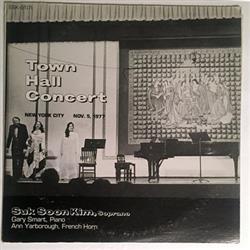 Download Suk Soon Kim, Gary Smart, Ann Yarborough - Town Hall Concert New York City Nov 5 1977