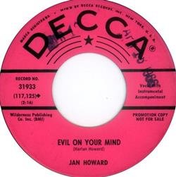 escuchar en línea Jan Howard - Evil On Your Mind Crying For Love