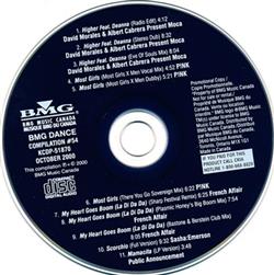 écouter en ligne Various - BMG Dance Compilation 54