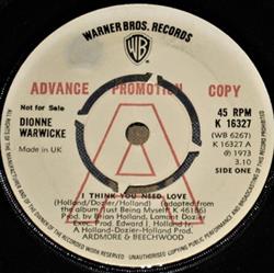 ladda ner album Dionne Warwicke - I Think You Need Love Im Just Being Myself