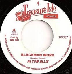 ladda ner album Alton Ellis & Lloyd - Blackman Word I Cant Stand It