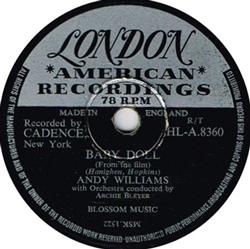 last ned album Andy Williams - Baby Doll SInce Ive Found My Baby