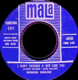 Barbara English - Easy Come Easy Go I Dont Deserve A Boy Like You