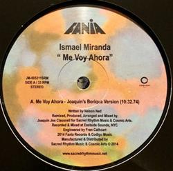 Album herunterladen Ismael Miranda - Me Voy Ahora