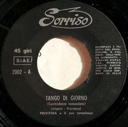 lataa albumi Privitera E Il Suo Complesso - Tango Di Giorno Controdanza Felice