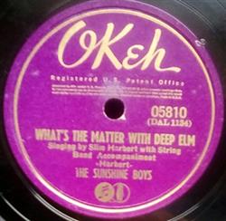 last ned album The Sunshine Boys Singing By Slim Harbert - Whats The Matter With Deep Elm Forgive And Forget