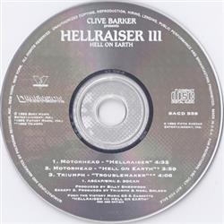 last ned album Various - Hellraiser II Hell On Earth Movie Soundtrack