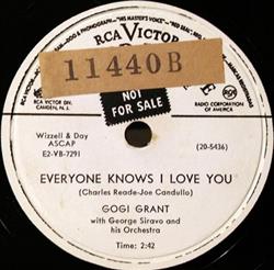 télécharger l'album Gogi Grant - Everyone Knows I Love You Ricochet