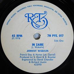 ascolta in linea Johnny Wakelin - In Zaire Out Of Time