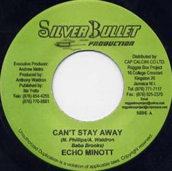 télécharger l'album Echo Minott - Cant Stay Away