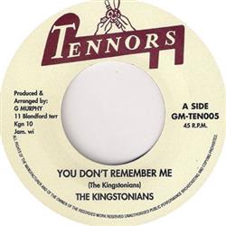 Album herunterladen The Kingstonians Eric Barnet - You Dont Remember Me Quaker City
