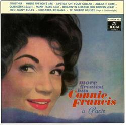 lytte på nettet Connie Francis - More Greatest Hits A Paris