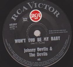 lytte på nettet Johnny Devlin And His Devils - Wont You Be My Baby