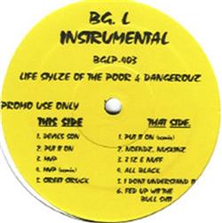 ladda ner album Big L - Lifestylez Ov Da Poor Dangerous Instrumentals