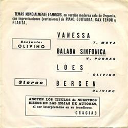 lataa albumi Conjunto Olivino - Vanessa