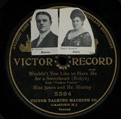 ladda ner album Miss Jones And Mr Murray - Wouldnt You Like To Have Me For A Sweetheart