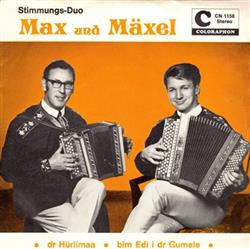 Album herunterladen StimmungsDuo Max Und Mäxel - Dr Hürlimaa Bim Edi I Dr Gumele