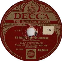 Download Ella Fitzgerald With Sy Oliver And His Orchestra - Im Waitin For The Junkman Basin Street Blues