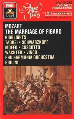 écouter en ligne Mozart Giulini, Philharmonia Orchestra - The Marriage Of Figaro Highlights