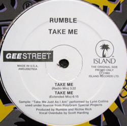 baixar álbum Rumble - Take Me Original Ruff