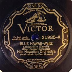 escuchar en línea Hilo Hawaiian Orchestra - Blue Hawaii Sparkling Waters Of Waikiki
